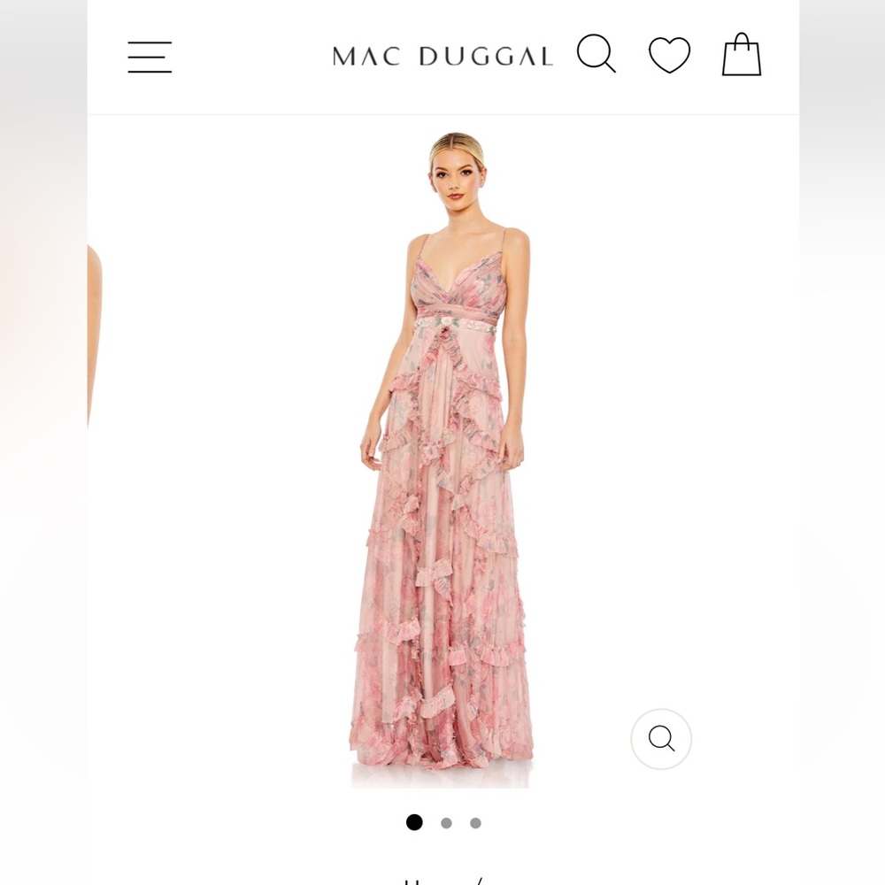 Mac Duggal floral gown